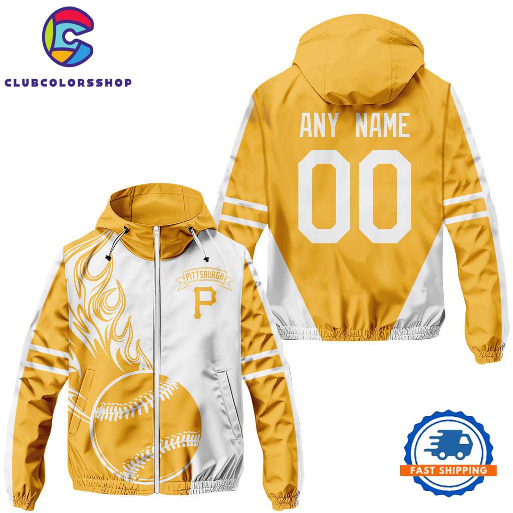 MLB Pittsburgh Pirates Logo Team Windbreaker Outdoor Jacket Design