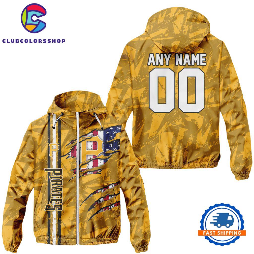 MLB Pittsburgh Pirates Special Windbreaker Outdoor Jacket, Baseball Team Jacket