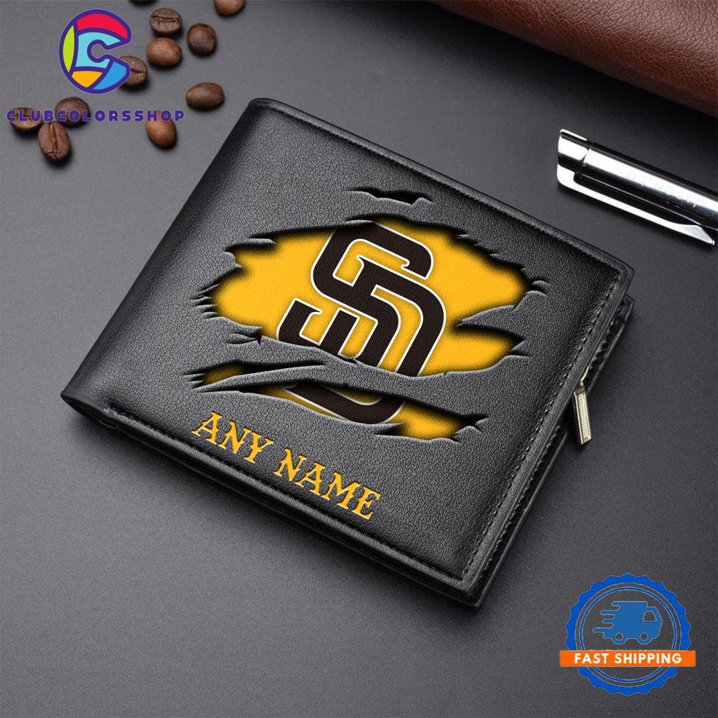 MLB San Diego Padres Baseball Logo Team Personalized Men's Wallet Design MLB San Diego Padres Baseball Logo Team Personalized Men's Wallet Design