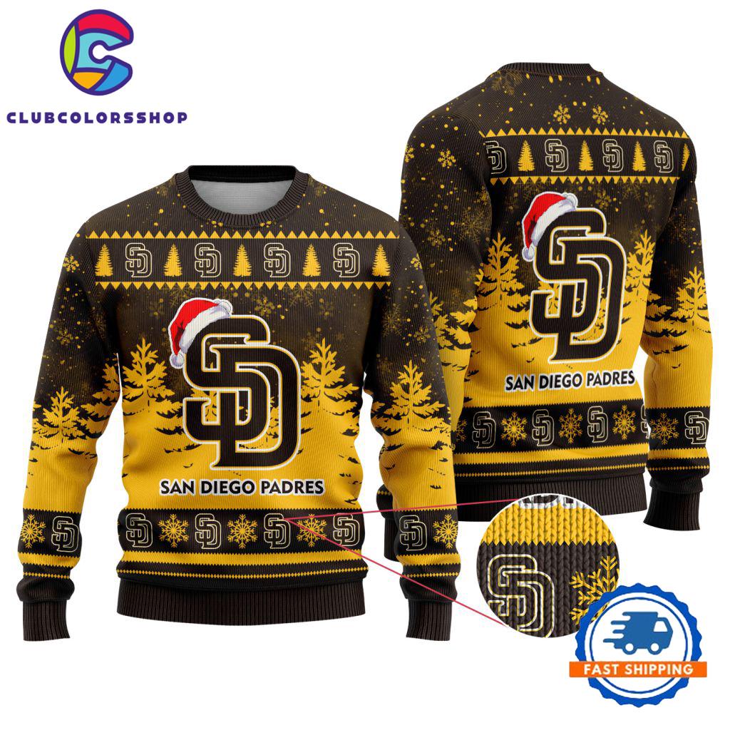 MLB San Diego Padres Special Baseball Team Christmas Ugly Sweater Design
