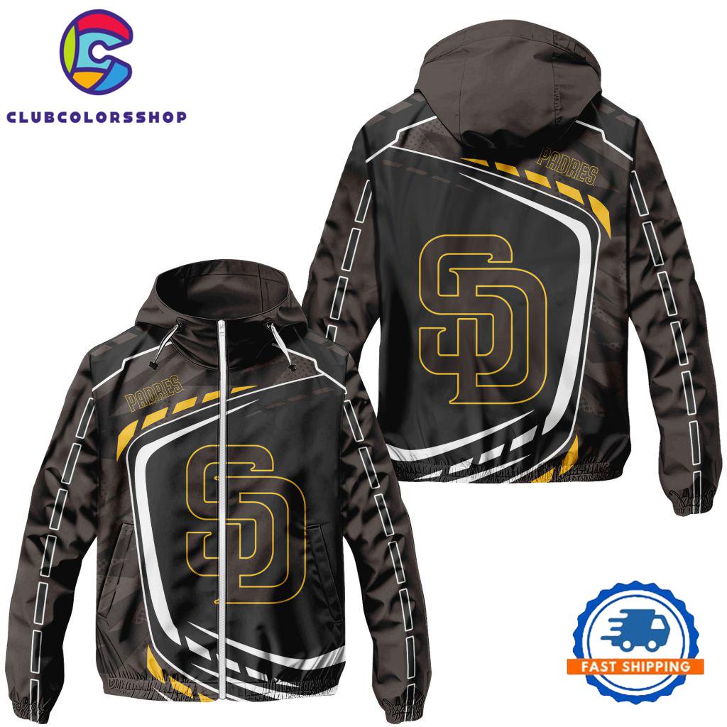 MLB San Diego Padres Special Baseball Team Design Windbreaker Outdoor Jacket