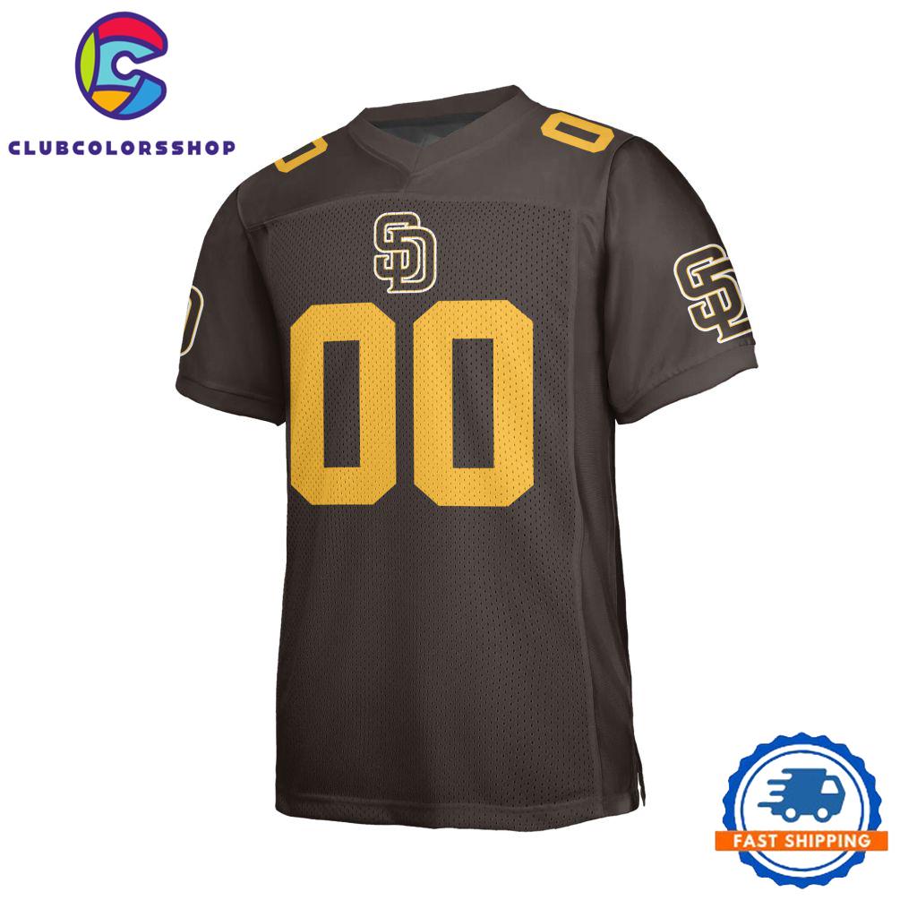 MLB San Diego Padres Special Logo Team Design Football Jersey