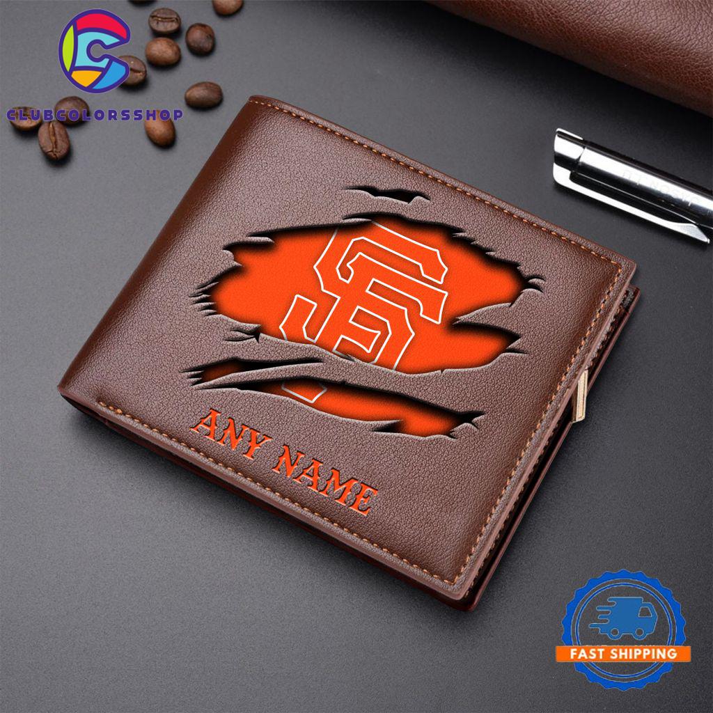 MLB San Francisco Giants Baseball Logo Team Personalized Men's Wallet Design MLB San Francisco Giants Baseball Logo Team Personalized Men's Wallet Design