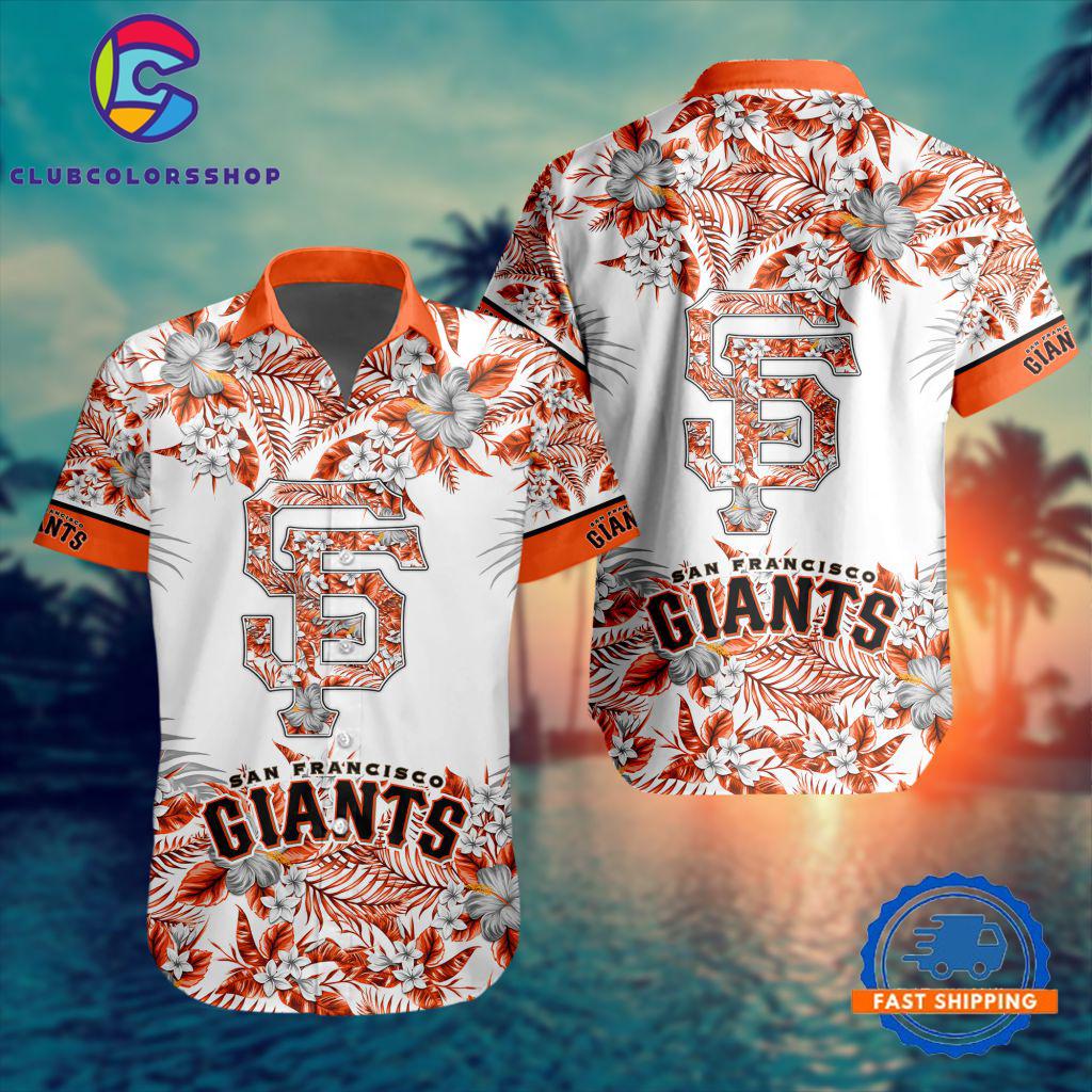 MLB San Francisco Giants Special Tropical Flower Hawaiian Shirt, Baseball Team Button Shirt Design