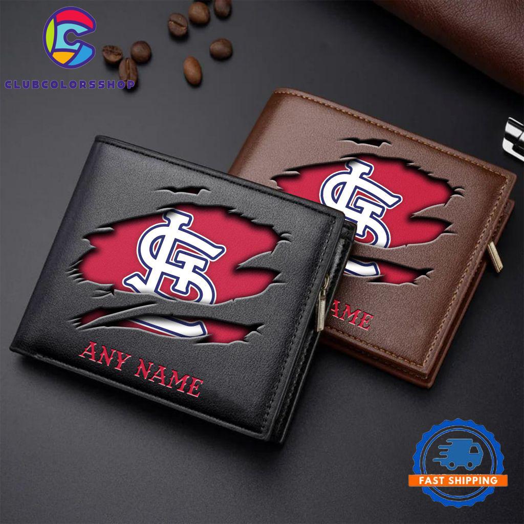 MLB St. Louis Cardinals Baseball Logo Team Personalized Men’s Wallet Design