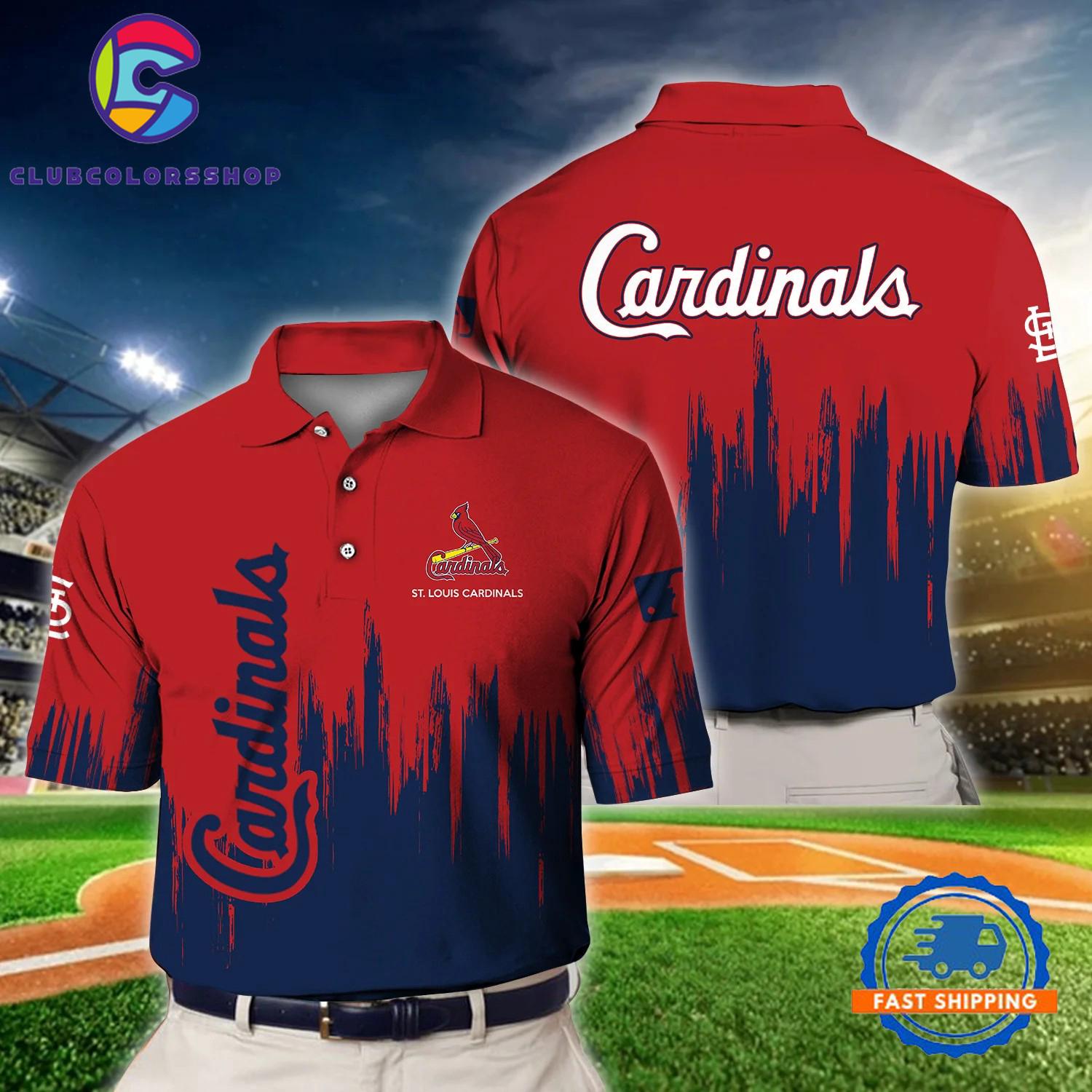 MLB St Louis Cardinals Baseball Team Polo Shirts Design
