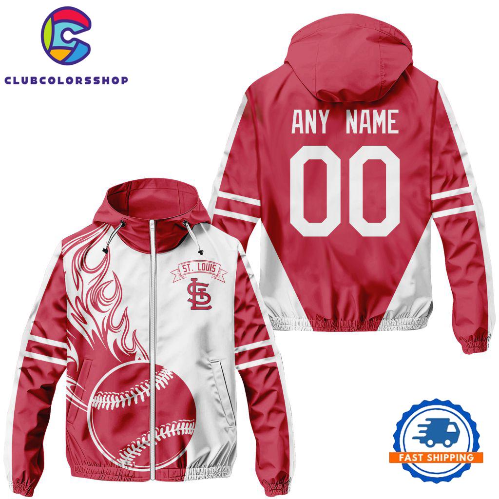 MLB St. Louis Cardinals Logo Team Windbreaker Outdoor Jacket Design