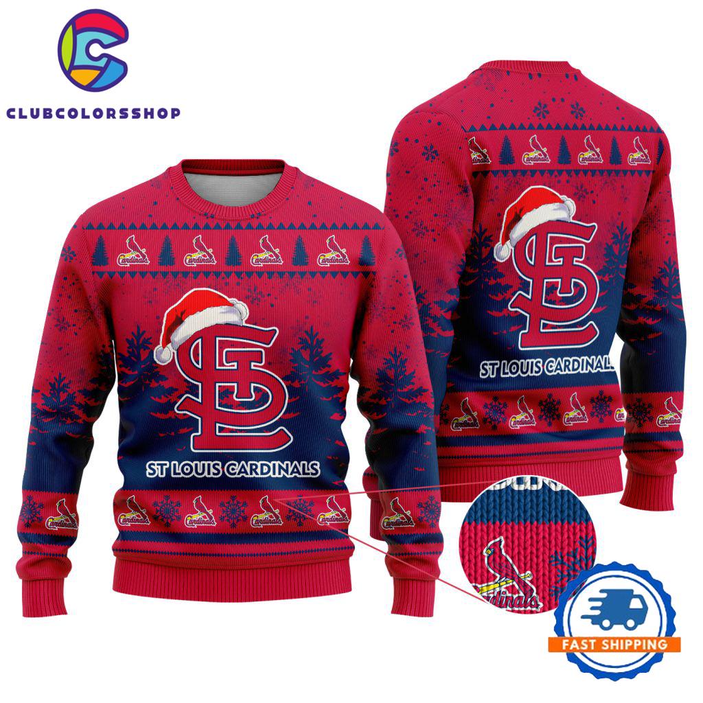 MLB St. Louis Cardinals Special Baseball Team Christmas Ugly Sweater Design
