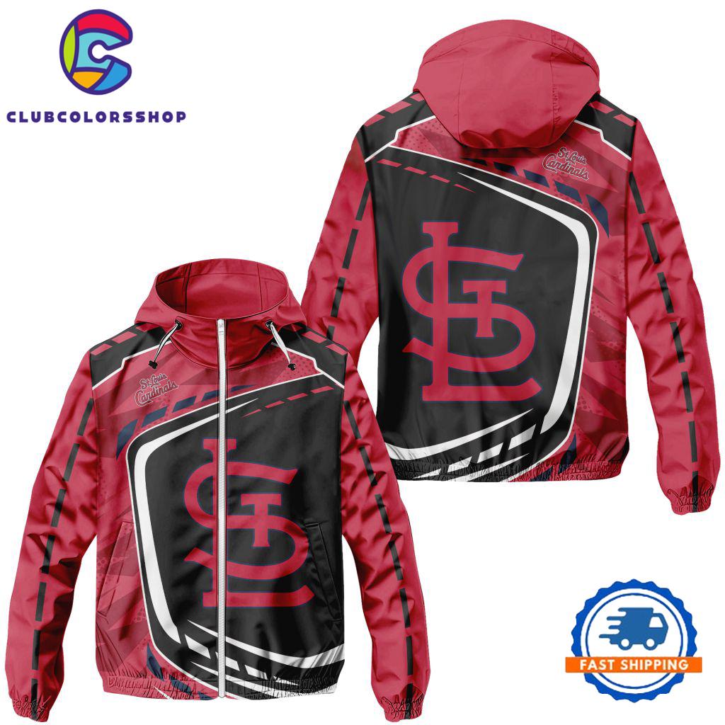 MLB St. Louis Cardinals Special Baseball Team Design Windbreaker Outdoor Jacket