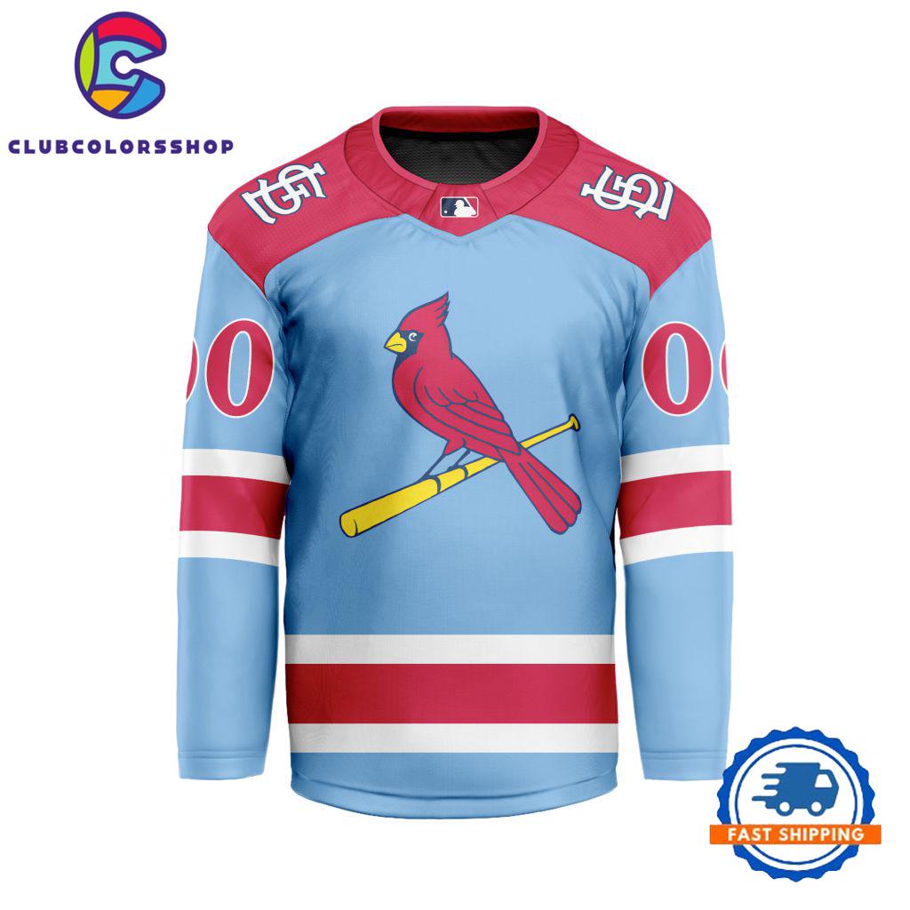 MLB St. Louis Cardinals Special Hockey Jersey Design Concept