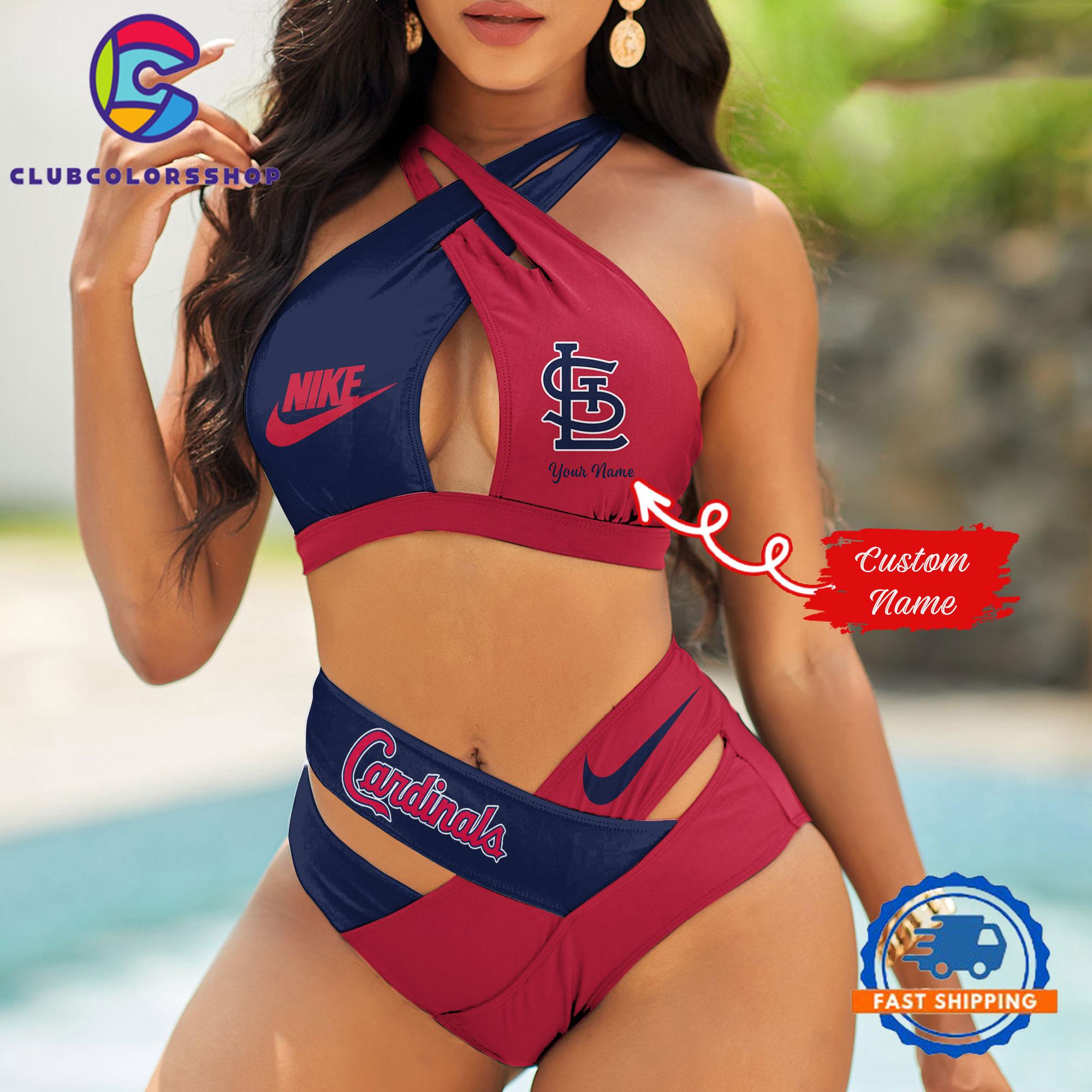MLB St Louis Cardinals Summer Beach Women’s Bikini Suit Set