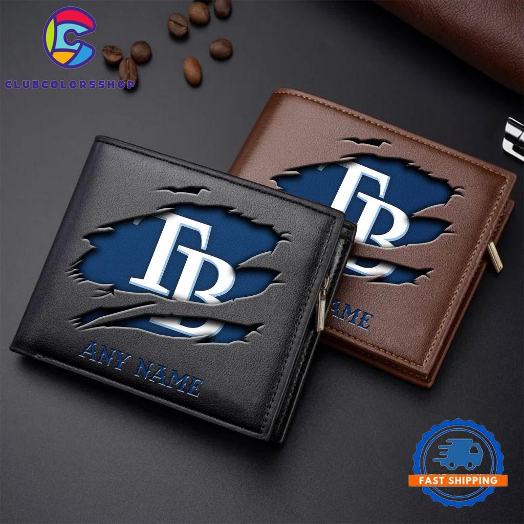 MLB Tampa Bay Rays Baseball Logo Team Personalized Men’s Wallet Design
