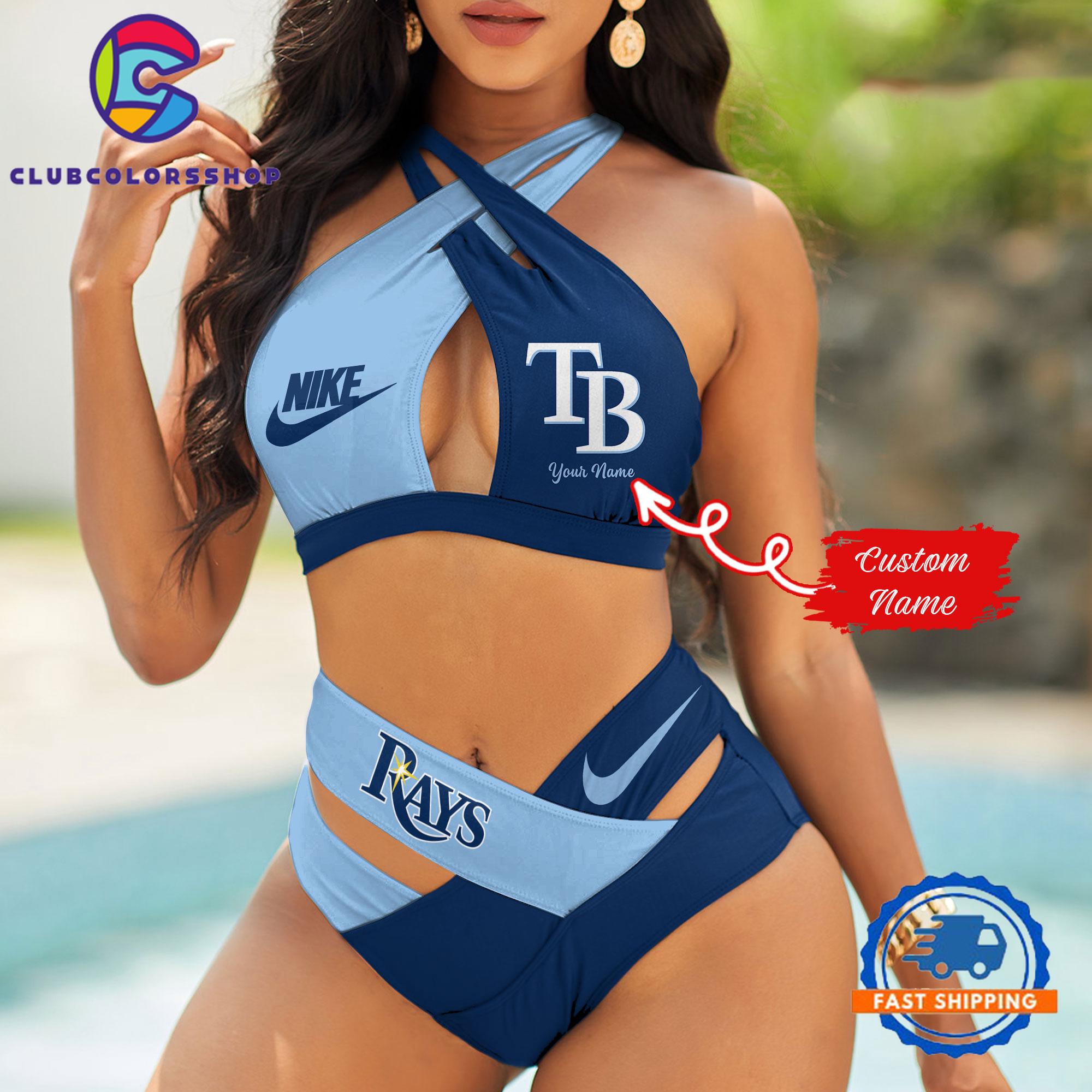 MLB Tampa Bay Rays Summer Beach Women’s Bikini Suit Set