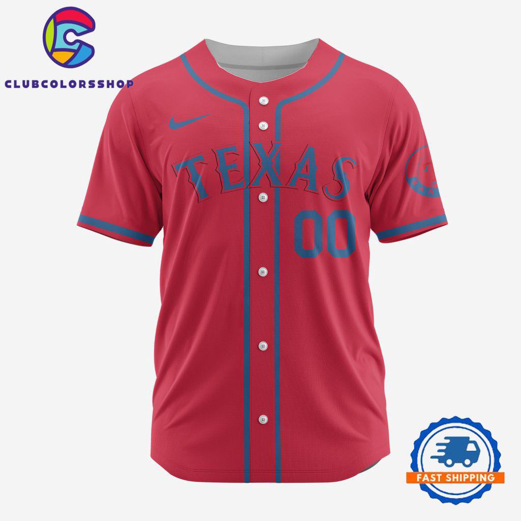 MLB Texas Rangers Personalized Alternate Design Concept Baseball Jersey