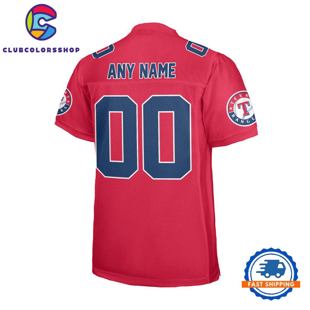 MLB Texas Rangers Special Logo Team Design Football Jersey MLB Texas Rangers Special Logo Team Design Football Jersey