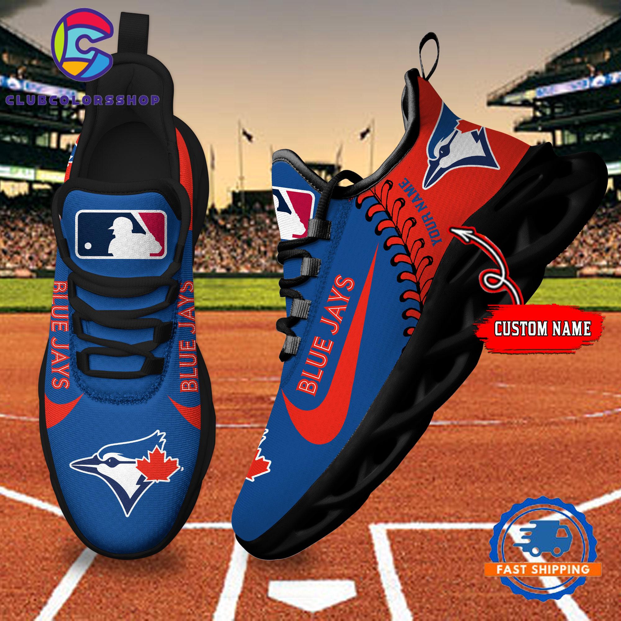 MLB Toronto Blue Jays Baseball Logo Team Custom Max Soul Shoes