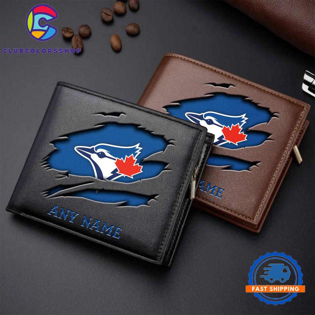 MLB Toronto Blue Jays Baseball Logo Team Personalized Men’s Wallet Design
