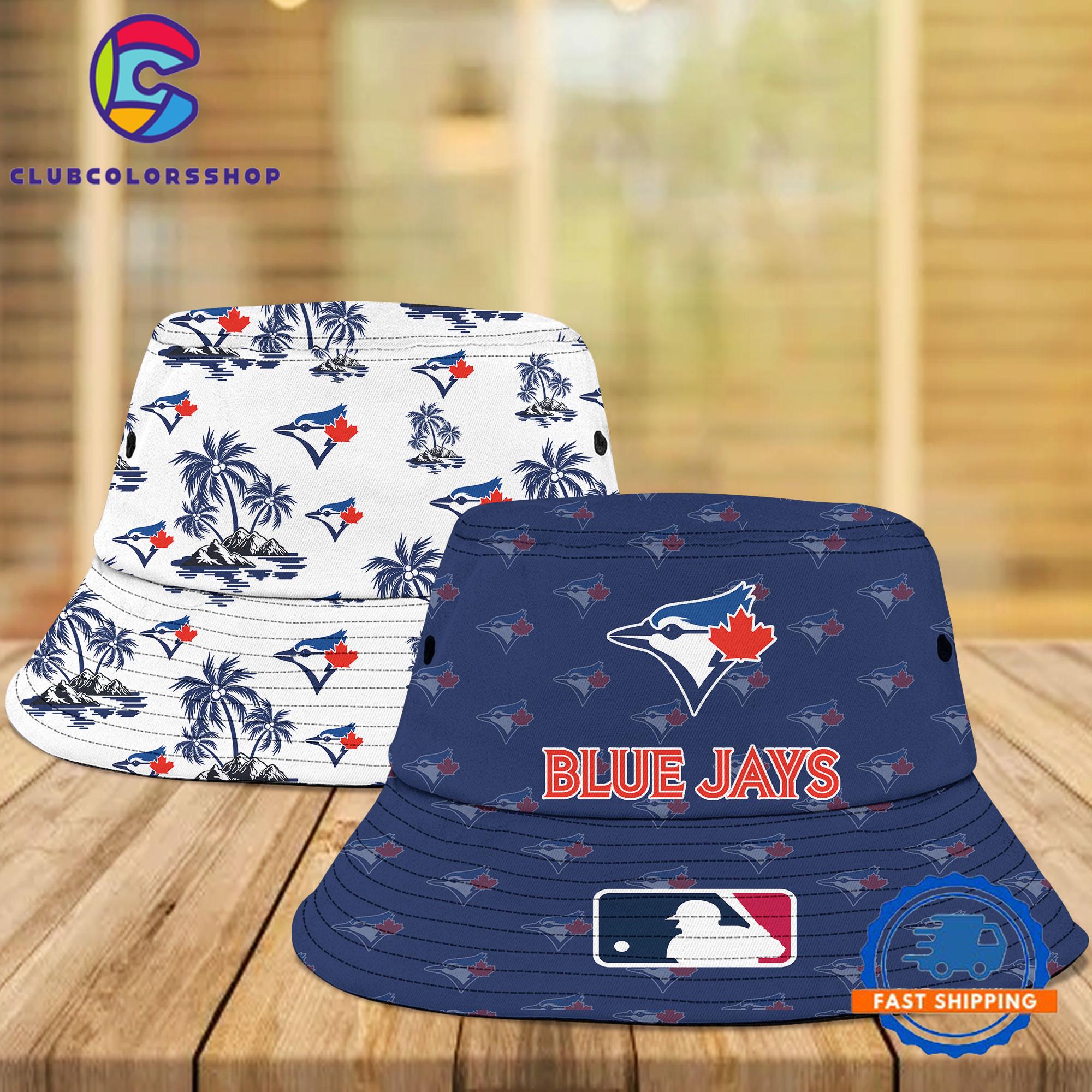 MLB Toronto Blue Jays Bucket Hats, Baseball Two Sided Design Fisherman’s Hat