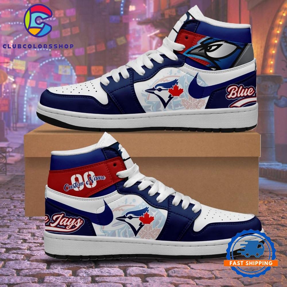 MLB Toronto Blue Jays Personalized Air Jordan 1 Hightop Shoes