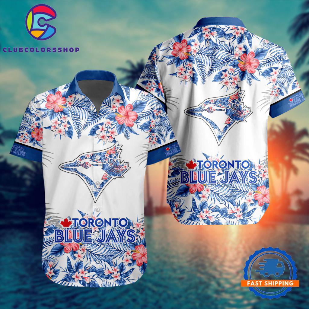 MLB Toronto Blue Jays Special Tropical Flower Hawaiian Shirt, Baseball Team Button Shirt Design