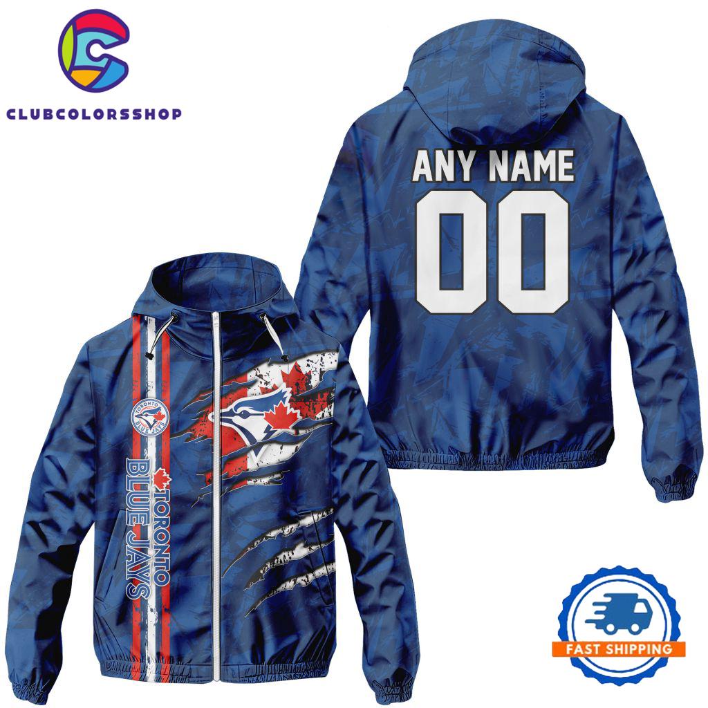 MLB Toronto Blue Jays Special Windbreaker Outdoor Jacket, Baseball Team Jacket