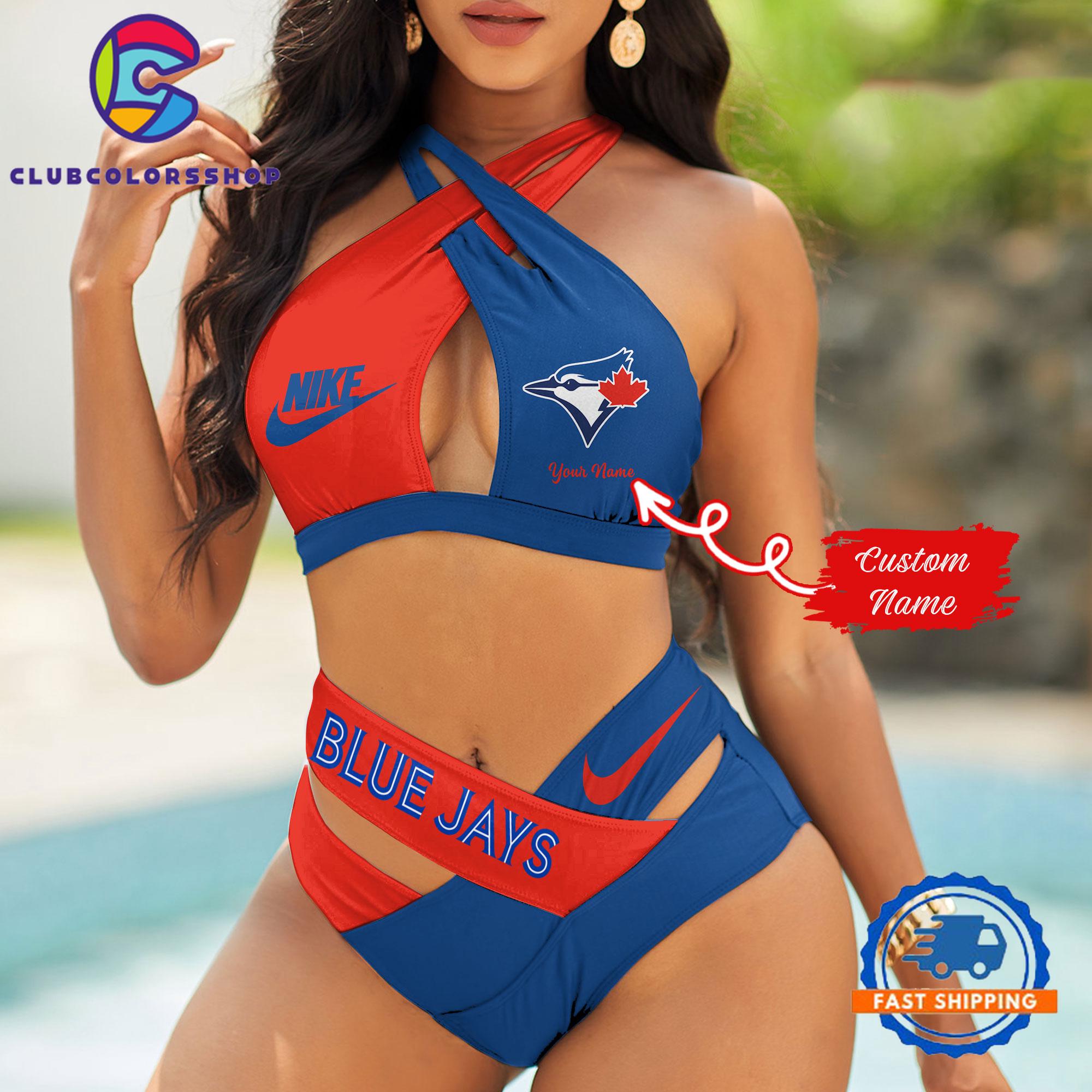 MLB Toronto Blue Jays Summer Beach Women’s Bikini Suit Set