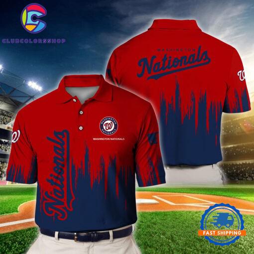 MLB Washington Nationals Baseball Team Polo Shirts Design