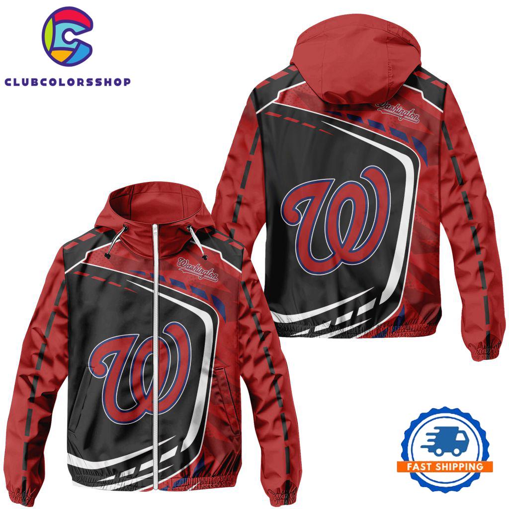 MLB Washington Nationals Special Baseball Team Design Windbreaker Outdoor Jacket