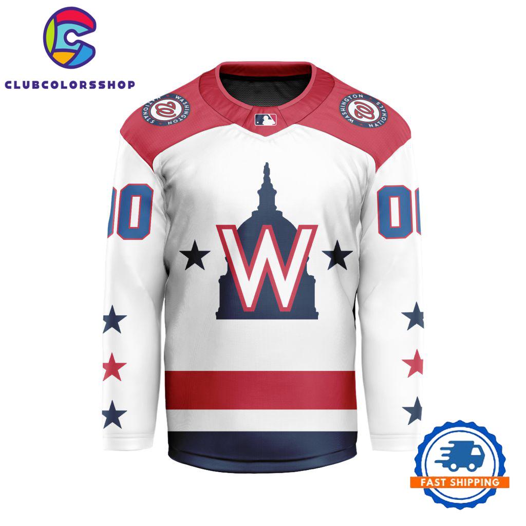 MLB Washington Nationals Special Hockey Jersey Design Concept