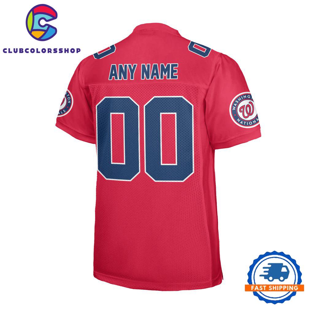 MLB Washington Nationals Special Logo Team Design Football Jersey MLB Washington Nationals Special Logo Team Design Football Jersey