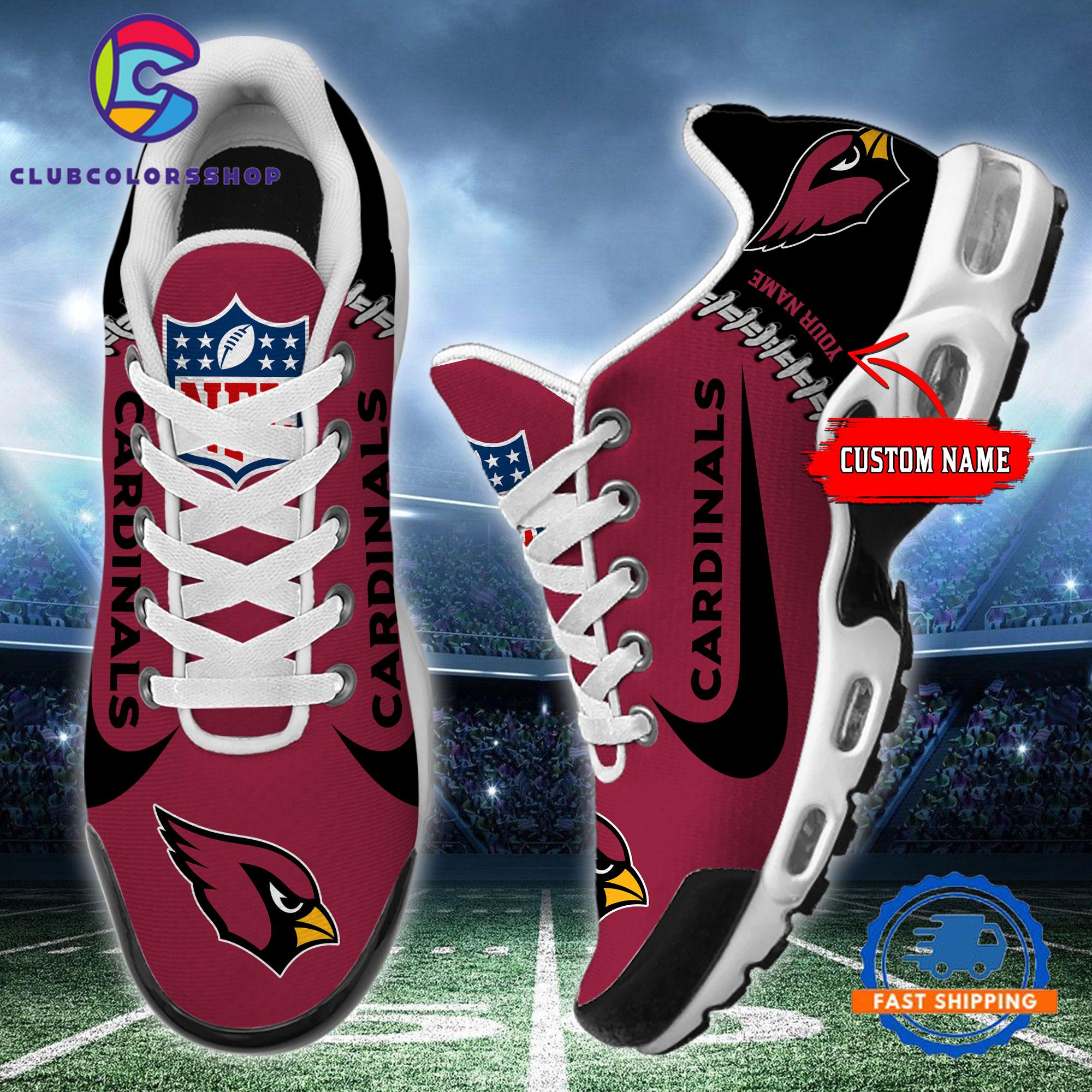NFL Arizona Cardinals Custom Name Air Max Plus Shoes, Football Team TN Shoes Design