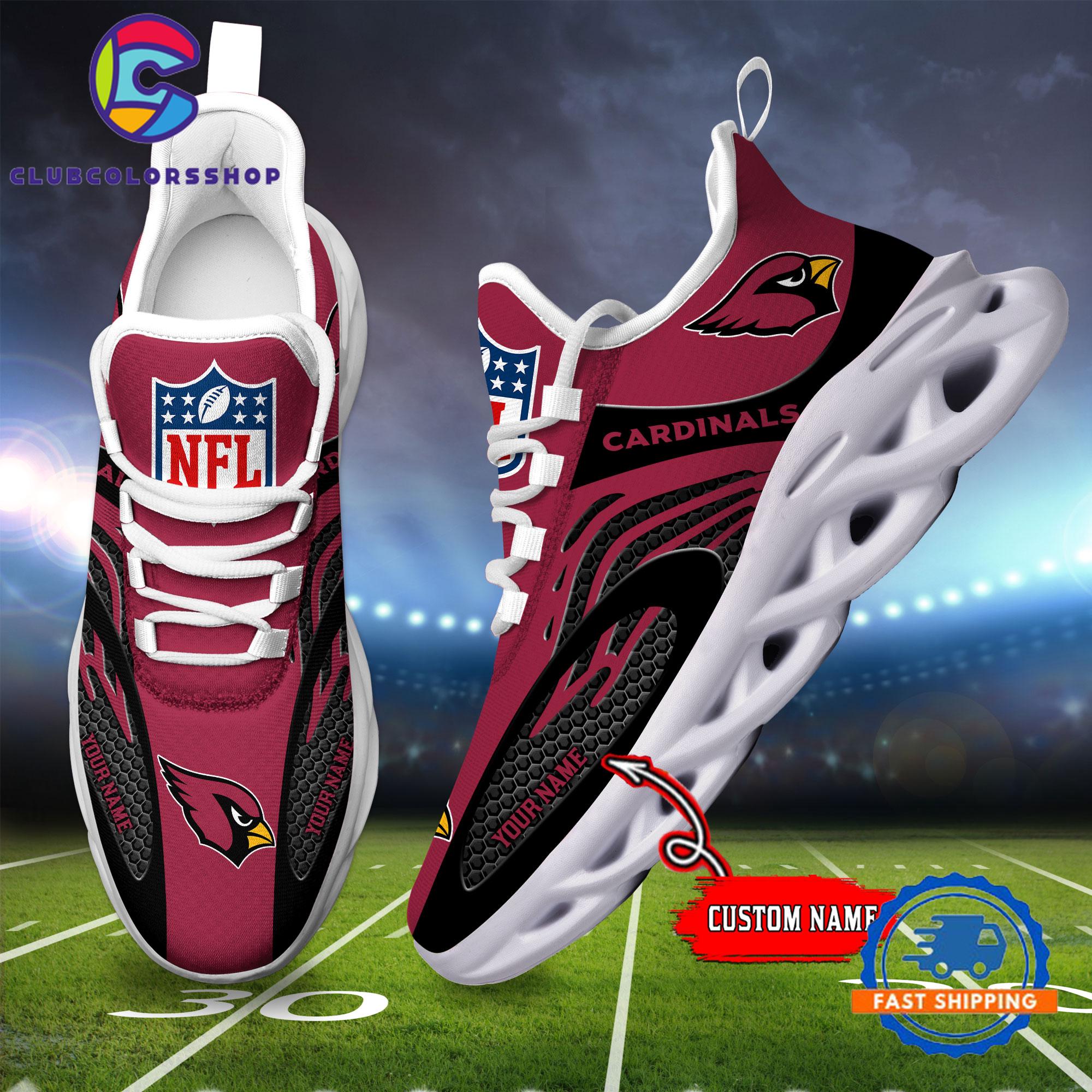 NFL Arizona Cardinals Max Soul Shoes, Football Team Design Sneaker NFL Arizona Cardinals Max Soul Shoes, Football Team Design Sneaker