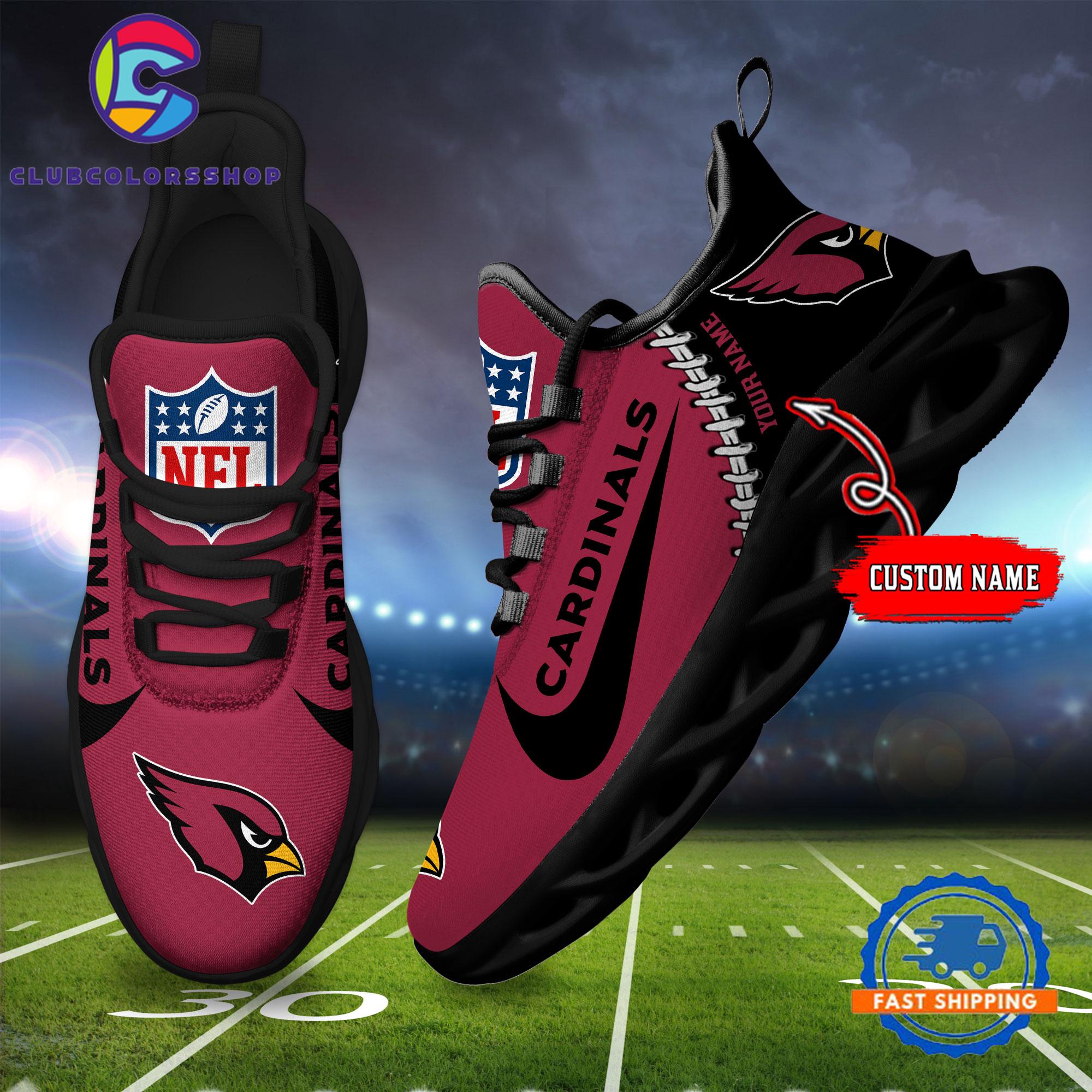 NFL Atlanta Falcons Football Team Custom Name Max Soul Shoes