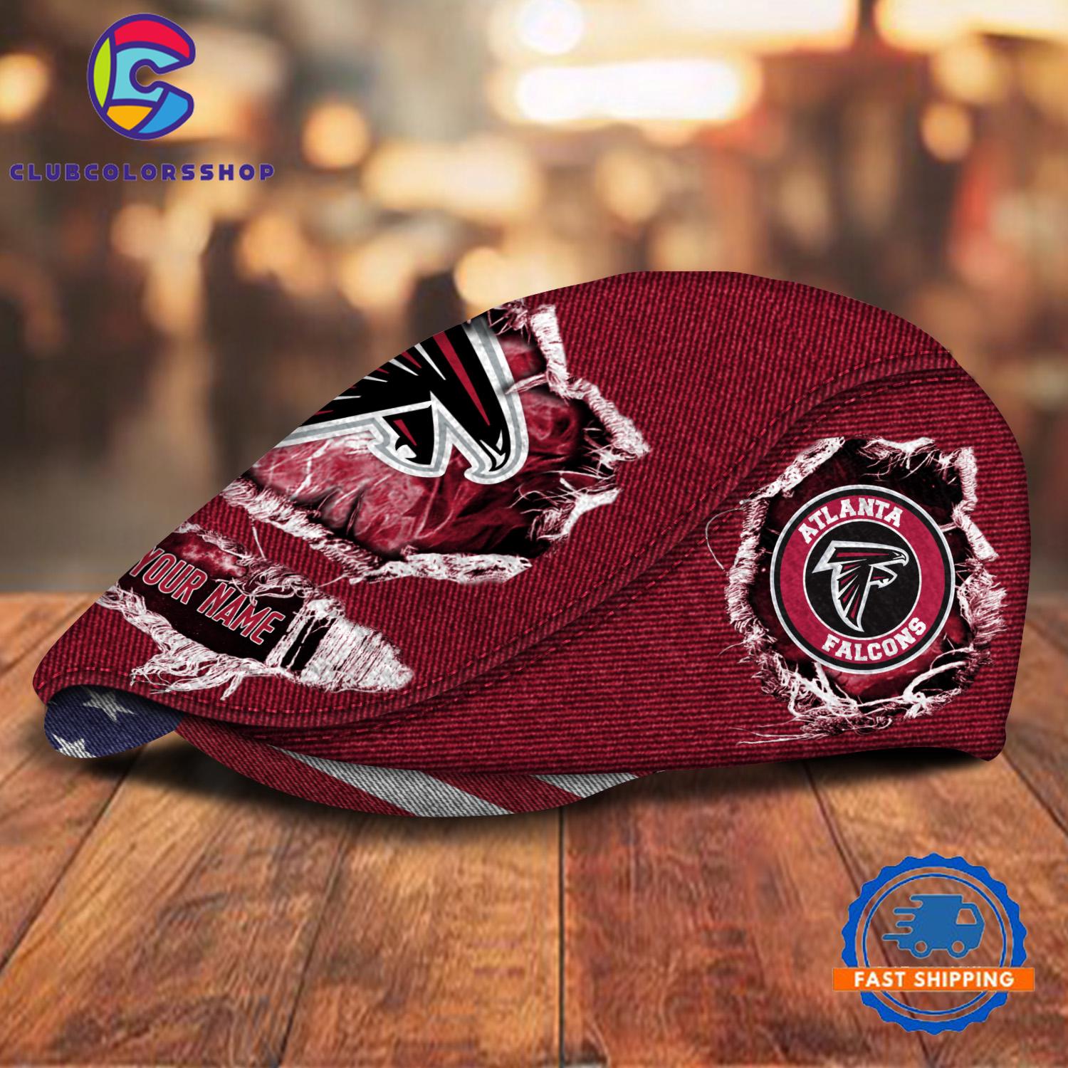 NFL Atlanta Falcons Special Football Team Logo Custom Jeff Cap Design