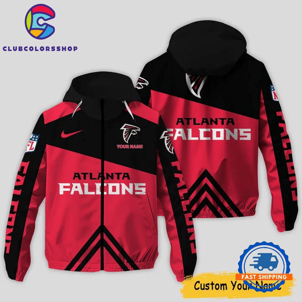 NFL Atlanta Falcons Windbreaker Outdoor Jacket, Football Outdoor Jacket Design