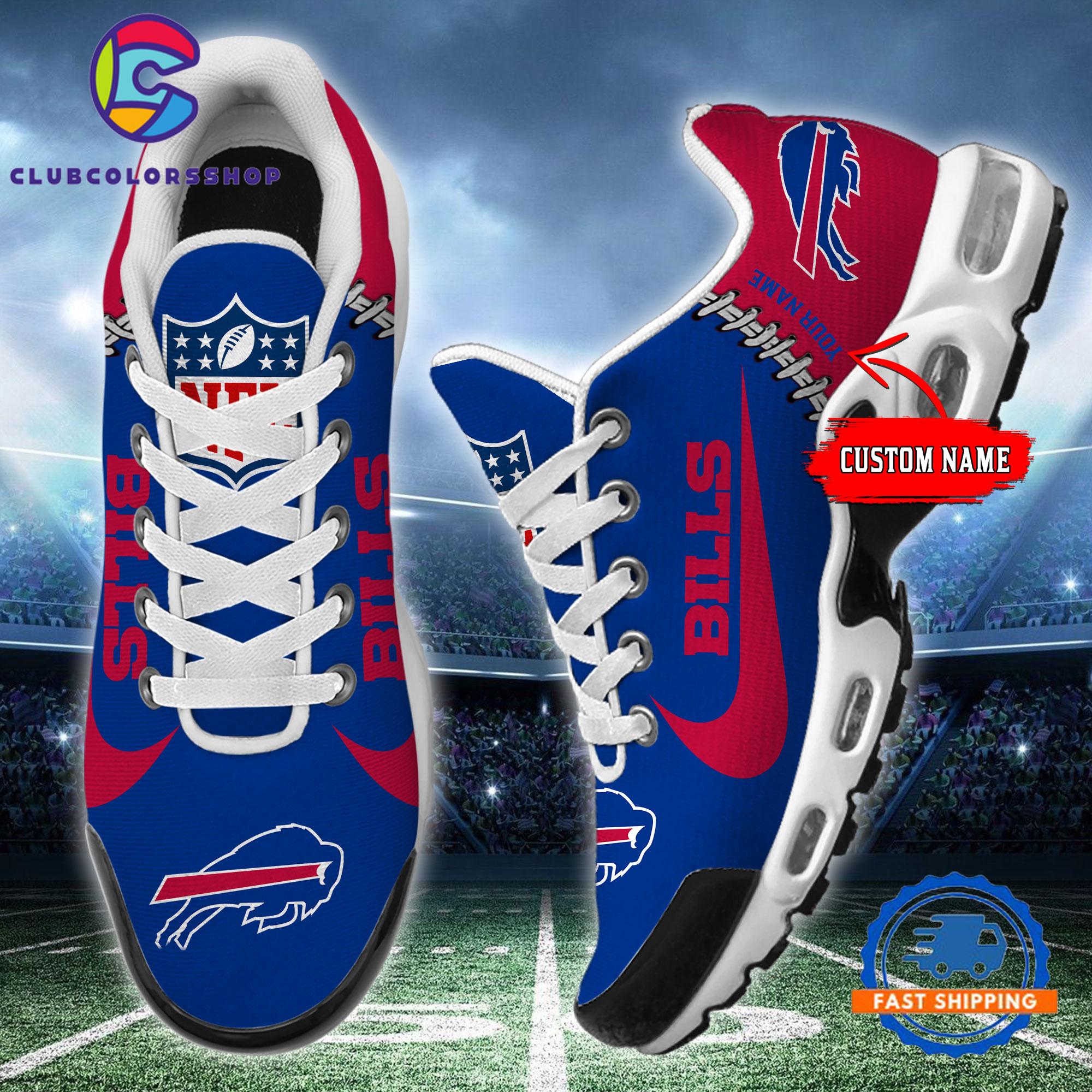 NFL Buffalo Bills Custom Name Air Max Plus Shoes, Football Team TN Shoes Design