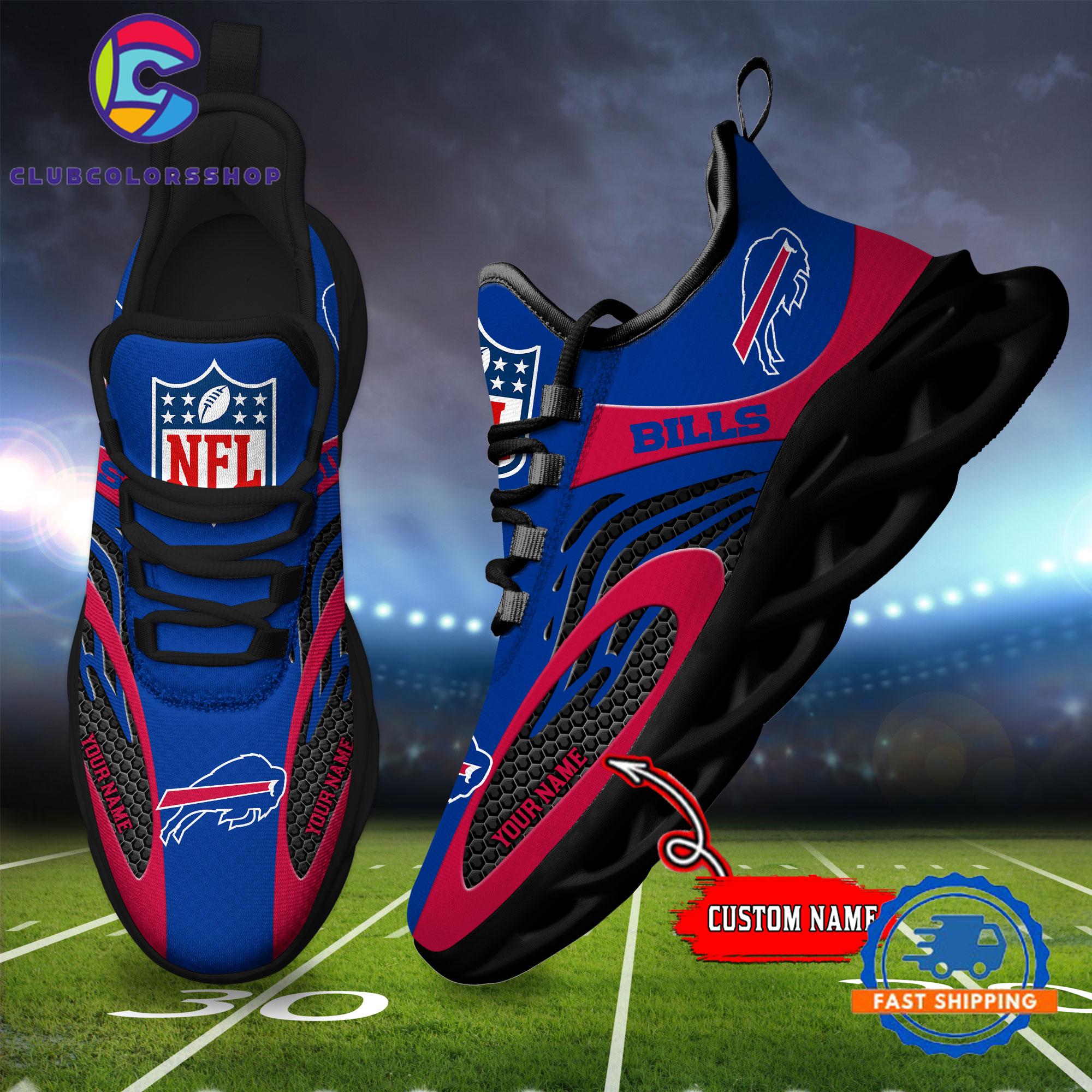 NFL Buffalo Bills Max Soul Shoes, Football Team Design Sneaker