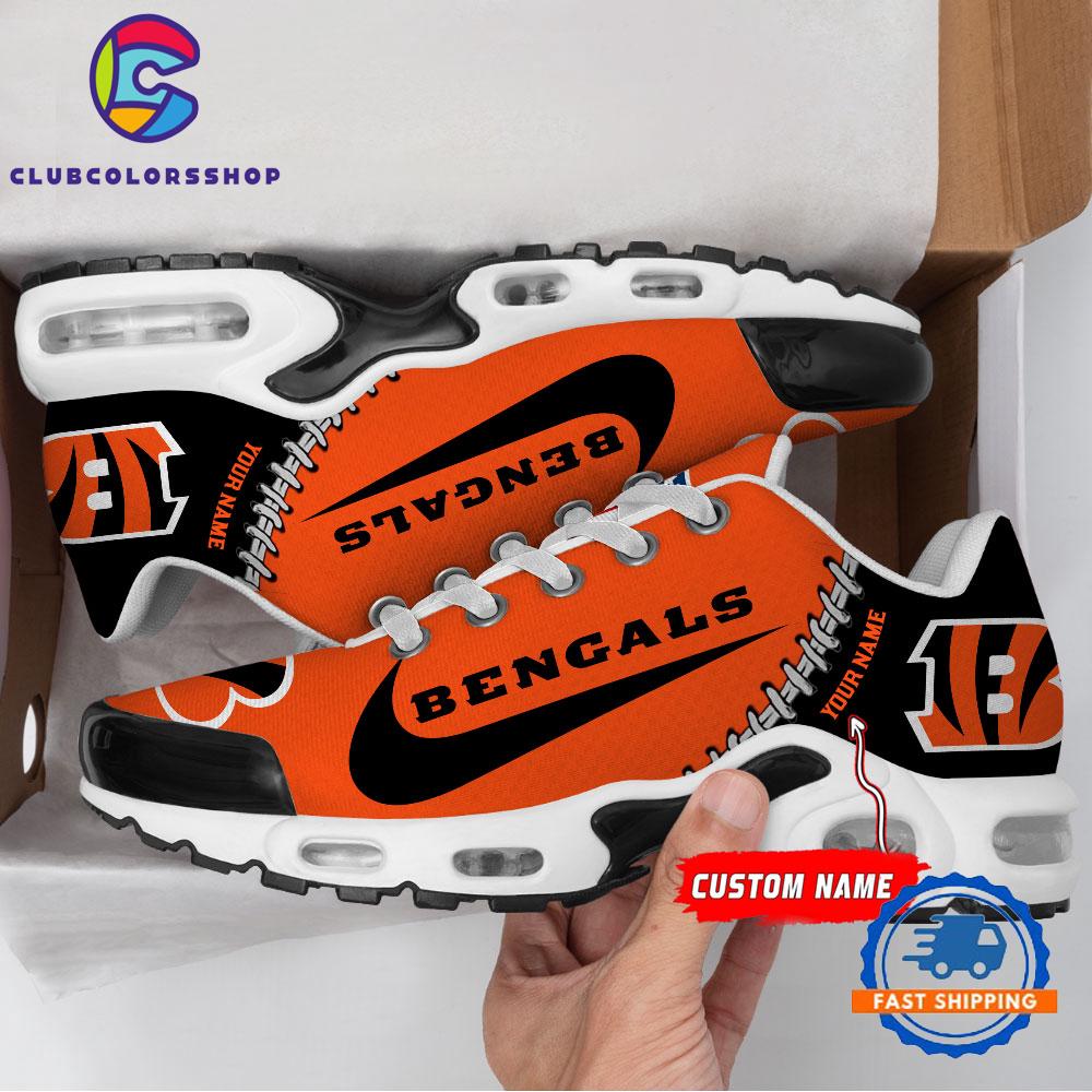 NFL Cincinnati Bengals Custom Name Air Max Plus Shoes, Football Team TN Shoes Design NFL Cincinnati Bengals Custom Name Air Max Plus Shoes, Football Team TN Shoes Design