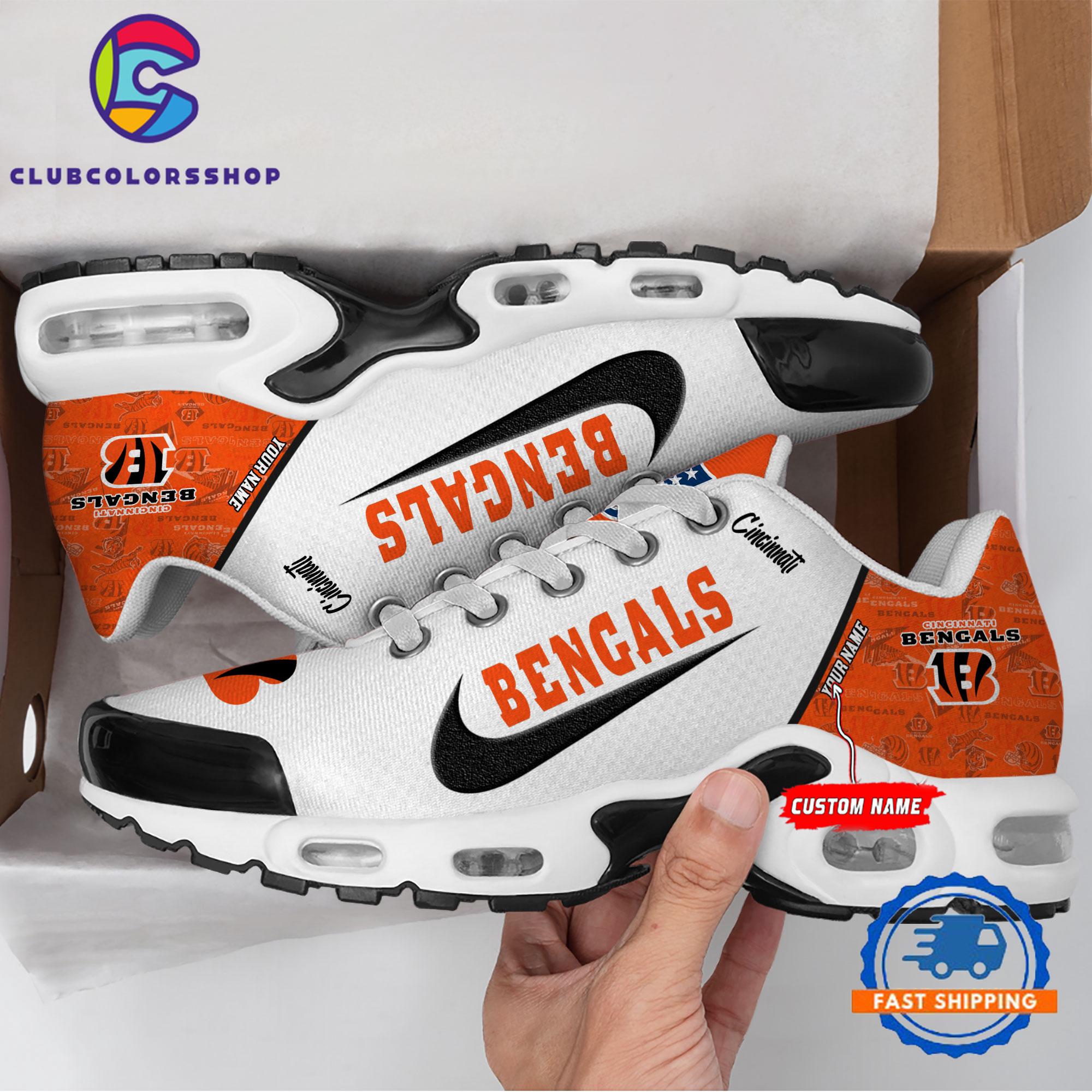 NFL Cincinnati Bengals Logo Team Air Max Plus Shoes Design
