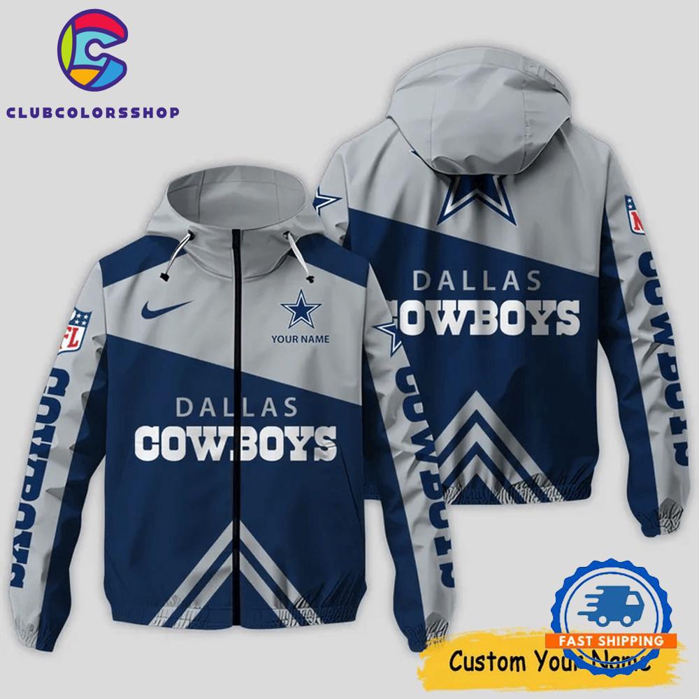 NFL Dallas Cowboys Windbreaker Outdoor Jacket, Football Outdoor Jacket Design