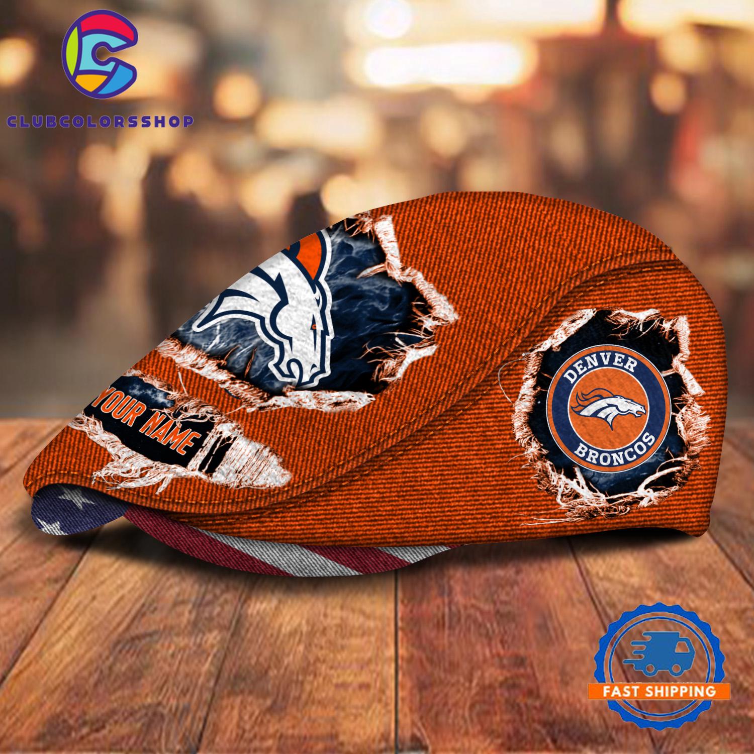 NFL Denver Broncos Special Football Team Logo Custom Jeff Cap Design