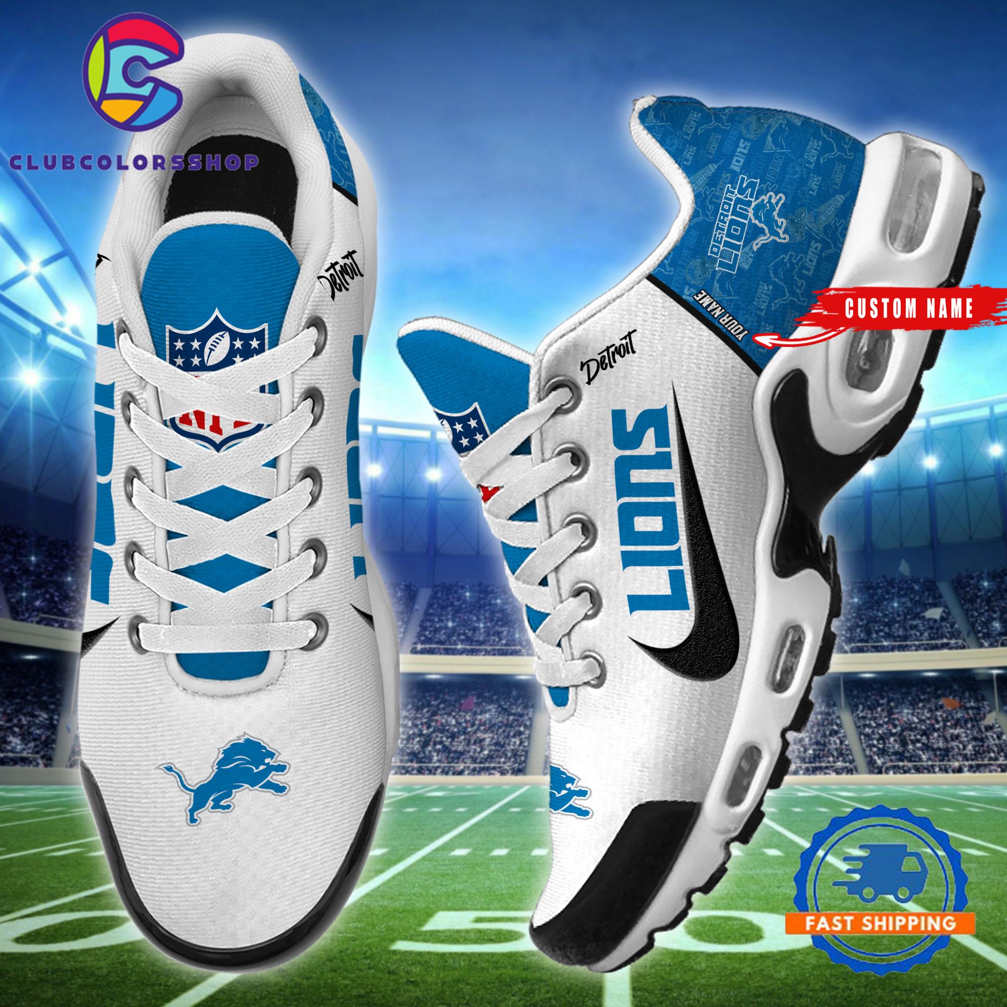 NFL Detroit Lions Logo Team Air Max Plus Shoes Design