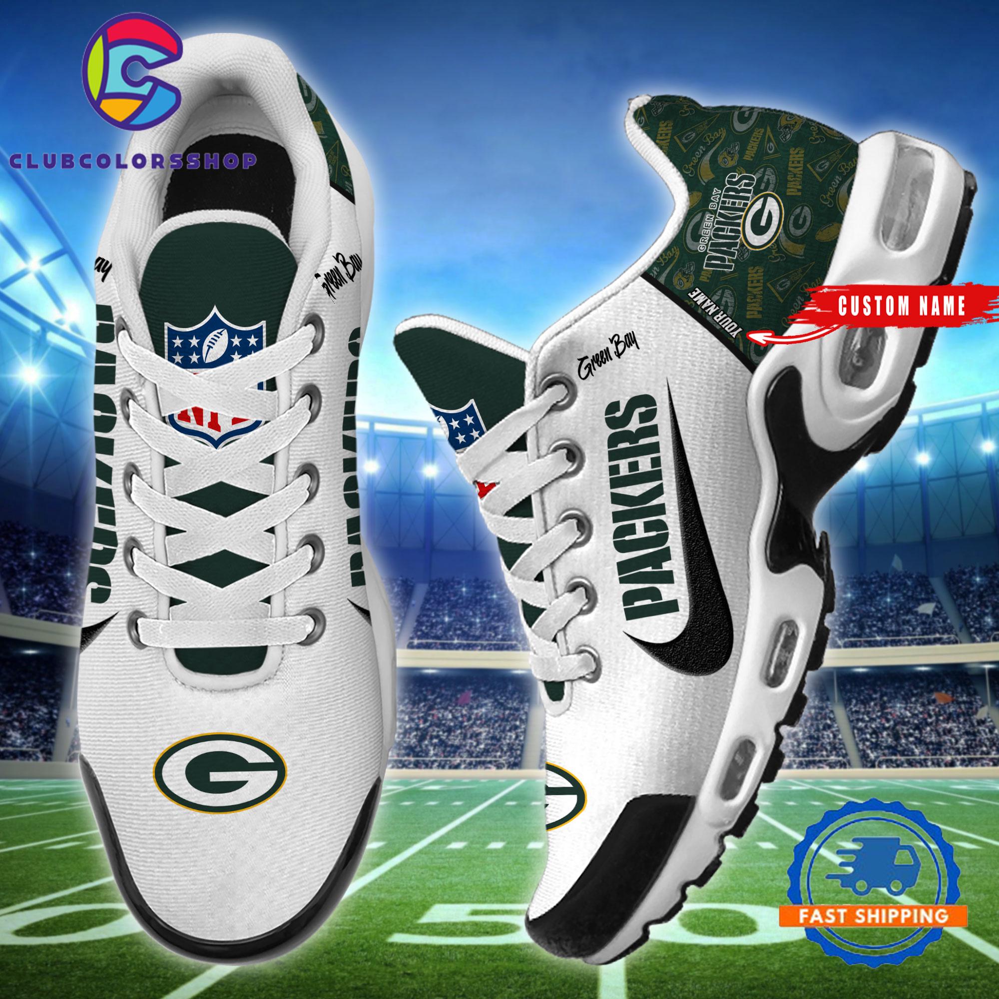 NFL Green Bay Packers Logo Team Air Max Plus Shoes Design
