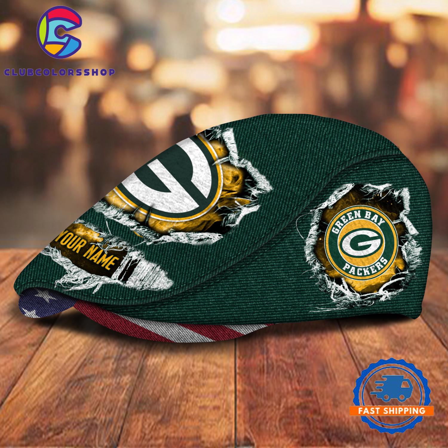 NFL Green Bay Packers Special Football Team Logo Custom Jeff Cap Design