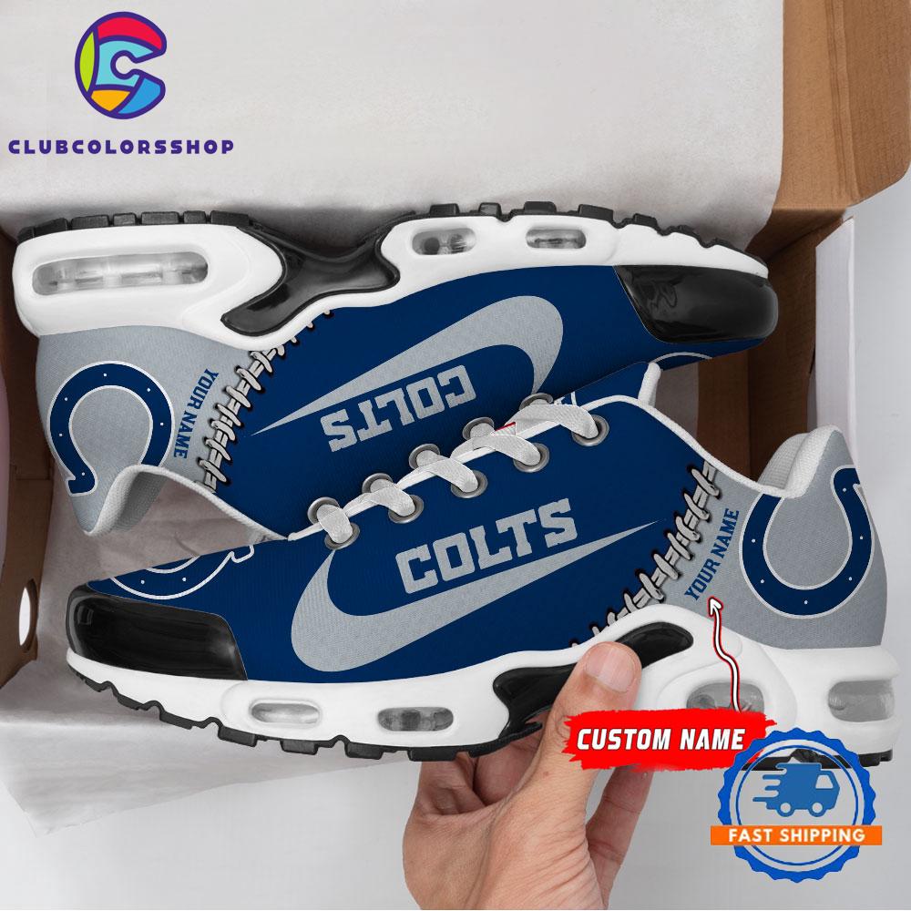 NFL Indianapolis Colts Custom Name Air Max Plus Shoes, Football Team TN Shoes Design NFL Indianapolis Colts Custom Name Air Max Plus Shoes, Football Team TN Shoes Design