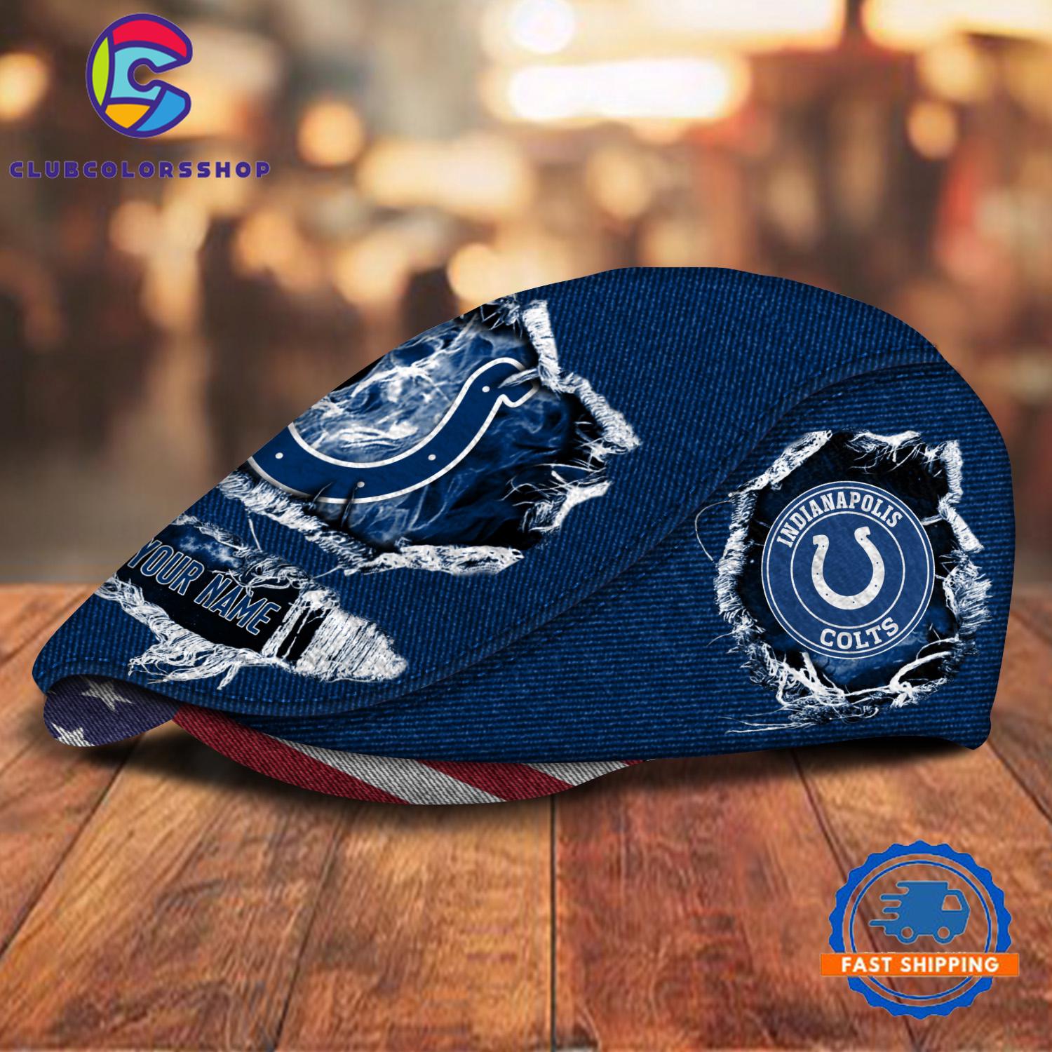 NFL Indianapolis Colts Special Football Team Logo Custom Jeff Cap Design