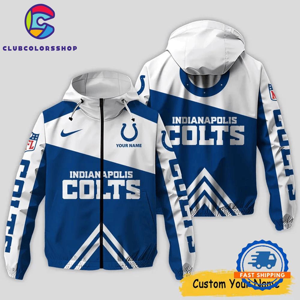 NFL Indianapolis Colts Windbreaker Outdoor Jacket, Football Outdoor Jacket Design