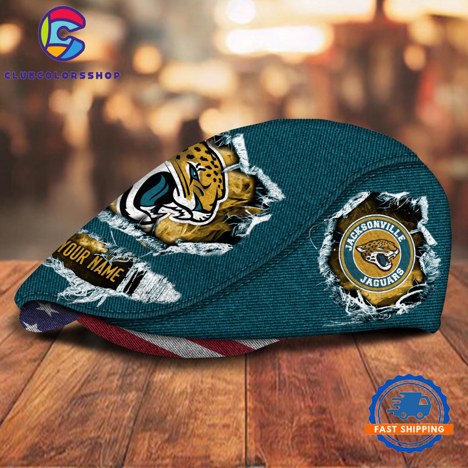 NFL Jacksonville Jaguars Special Football Team Logo Custom Jeff Cap Design