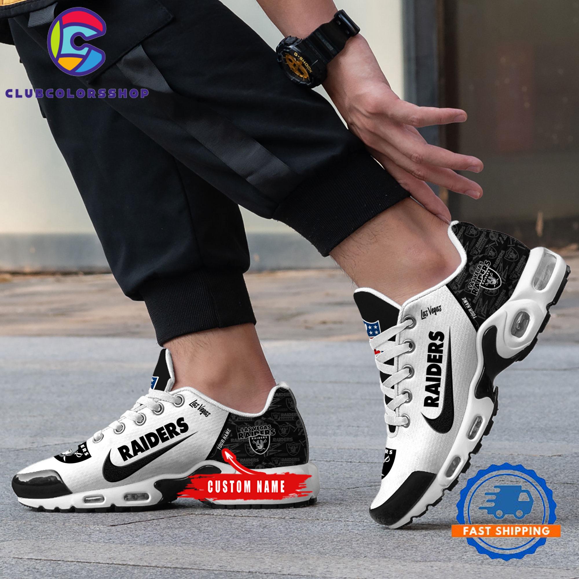 NFL Las Vegas Raiders Logo Team Air Max Plus Shoes Design