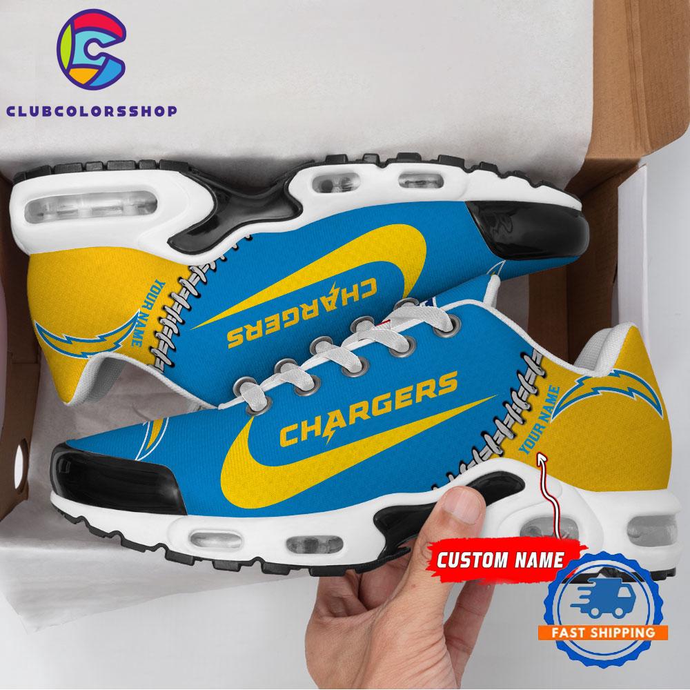 NFL Los Angeles Chargers Custom Name Air Max Plus Shoes, Football Team TN Shoes Design NFL Los Angeles Chargers Custom Name Air Max Plus Shoes, Football Team TN Shoes Design